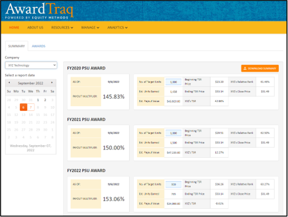 AwardTraq Screenshot 1