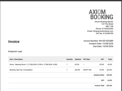 Invoicing