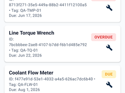 Mobile Dashboard