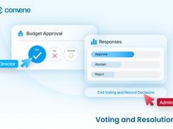 Cast secure weighted votes anytime—during meetings or between sessions. Accurately reflect each director’s voting weight and track every decision in one centralized platform.
