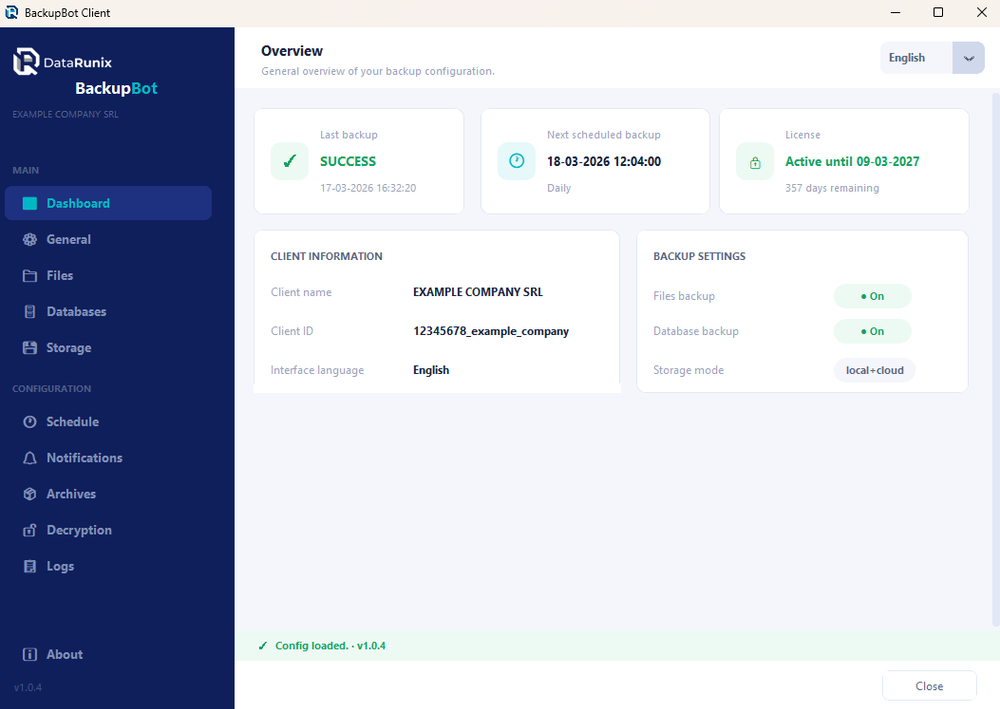BackupBot Dashboard