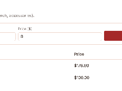 Products settings page for adding, editing, and pricing items for sale.