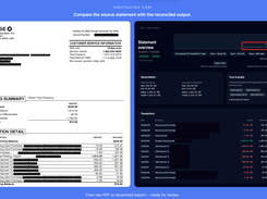 Source PDF compared with reconciled BANKTRUST output