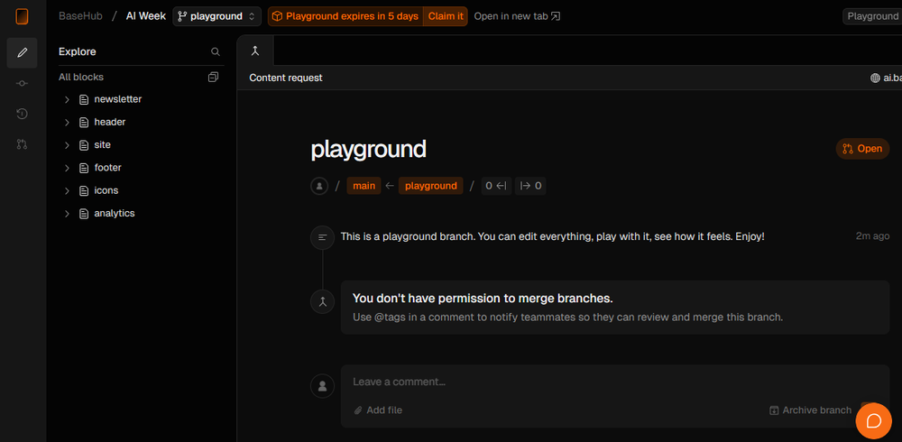 BaseHub Screenshot 1