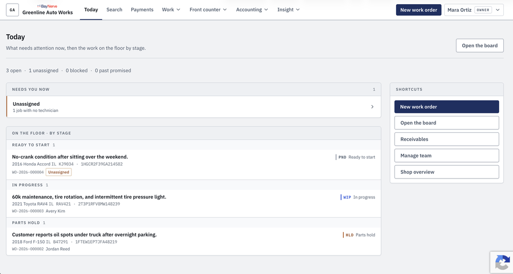 BayNerve Dashboard