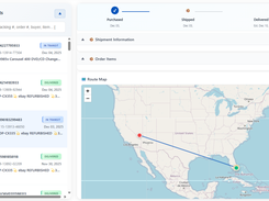 Baypoint Shipment Tracker Map and Details