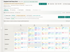 Generated weekly timetable grid for a fictional Australian primary school.