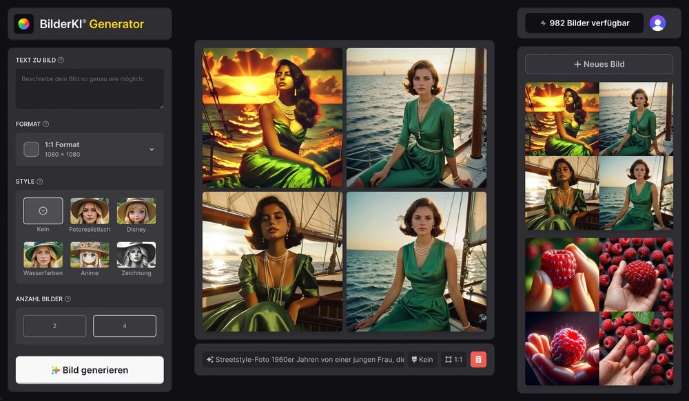 User Interface for Image Generation