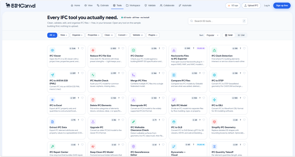 Tools grid 