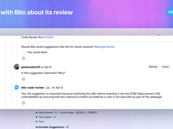 Chat with Bito about its review
