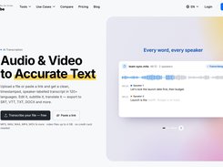 Timestamped, speaker-labelled transcripts in 120+ languages