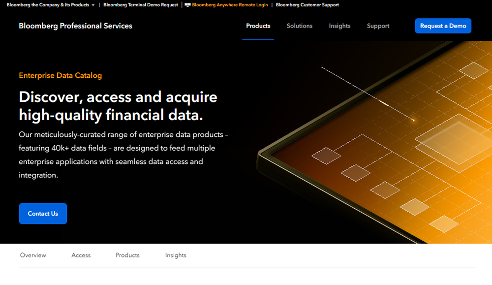 Bloomberg Enterprise Data Catalog Screenshot 1