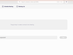 Start an instant video meeting with your team from Communicator, right in your browser.