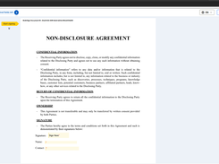 Embedded signing inside a host application