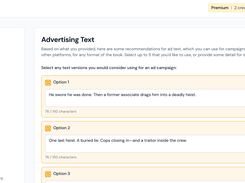 AI generator for Amazon Ads text