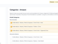 AI generator for KDP categories