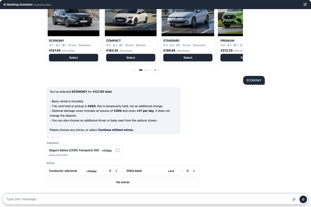 Widget Web Example