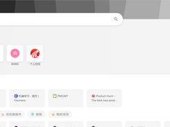 Chinese-language BoTab new-tab page with a search bar, shortcut tiles, bookmark cards, and category chips.
