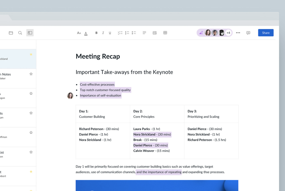 Box Notes Screenshot 1