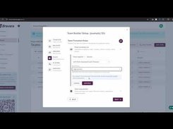 A browser view of the Bravara team builder with a centered team-formation rules dialog over the dashboard.
