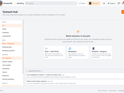 Keep your buyers updated via the Outreach Hub