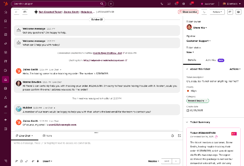 HubSpot AI Screenshot 1