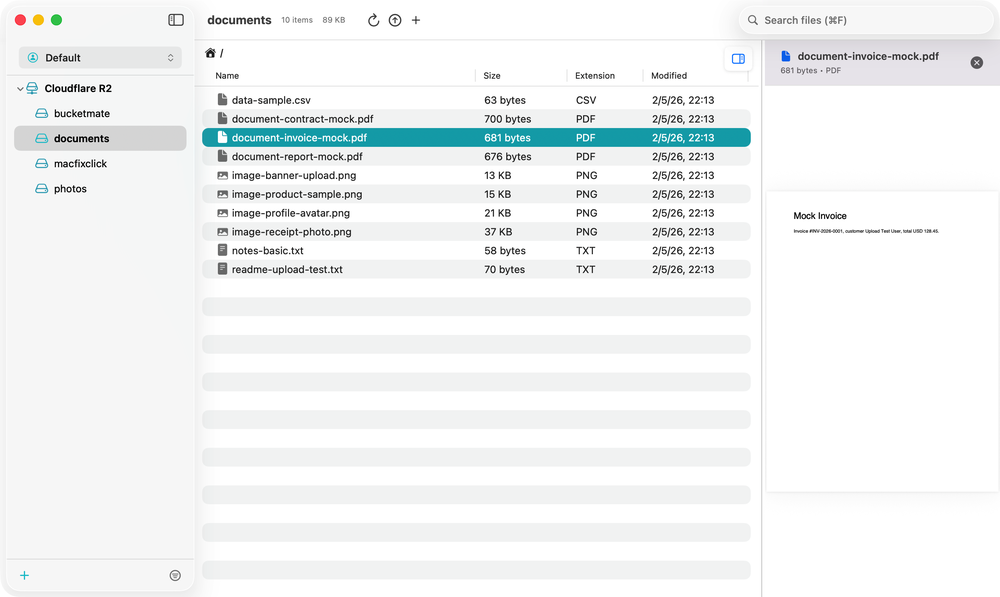 Browse and preview files across S3-compatible storage
