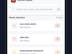 Native iOS app on iPhone: see what needs you the moment you open the app