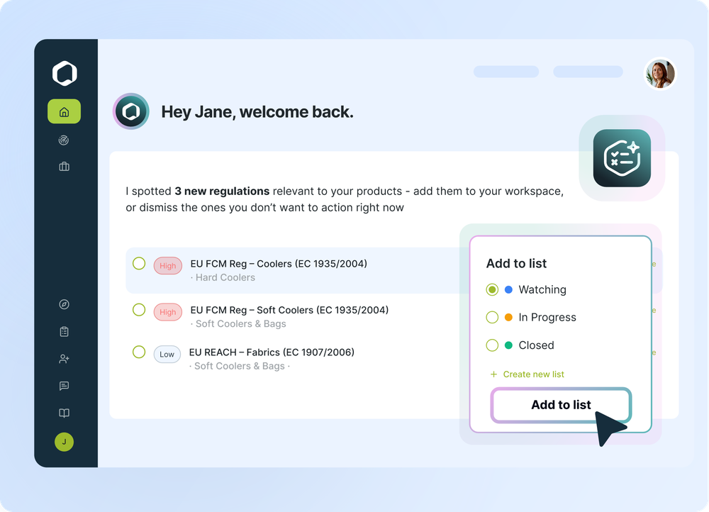 Monitor Product Compliance