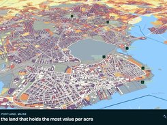 Find the land that holds the most value per acre