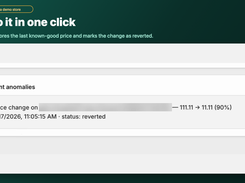 The reverted value is restored. CatchSync only changes your store when you click Revert.