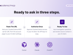 Connect CaudexCatena MCP in three steps: choose a plan, authorize your client, and begin investigating