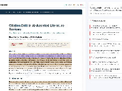 CheckYourDraft document-analysis view showing a synthetic demo paper with highlighted passages and a sidebar of AI-writing confidence scores.