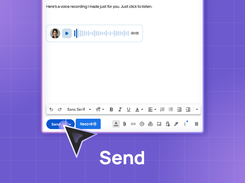 Send email after adding voice recording