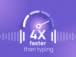 Send voice emails 4X faster than typed emails