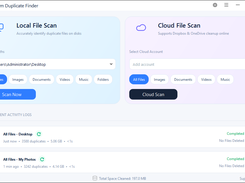 Add folders, drives, or a OneDrive/Dropbox account to scan