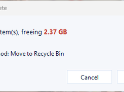 Confirm deletion