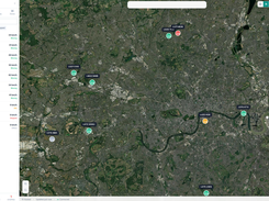 Live map:every vehicle's position and speed, updating every few seconds, on satellite, street or dark map. Works with the GPS trackers you already own.