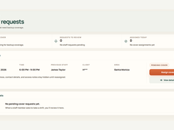 Keep coverage gaps visible and assign backup staff before an open shift creates a service issue.