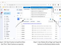 Step 2: Double click on filter to load similar emails
