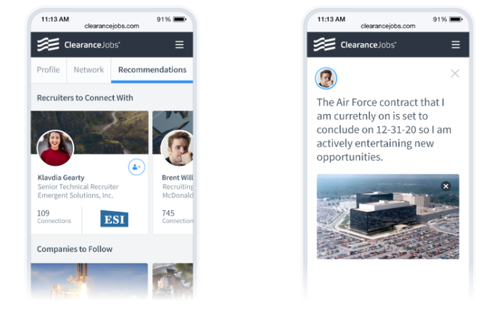 ClearanceJobs Screenshot 1