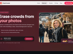 ClearCrowds desktop — remove crowds with AI
