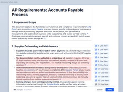 Documents are automatically updated as your knowledge grows. Your only review and approve.