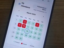 Cledgr attendance (Mobile view)