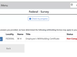 Built-in tax wizard