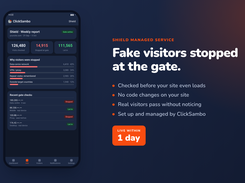 Shield checks every visit before your site loads and stops data-centre, VPN/proxy and repeat fake visitors. No code changes needed