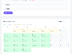 Monthly employee availability overview for September 2026, with color-coded vacation, working, off, and no-schedule dates.