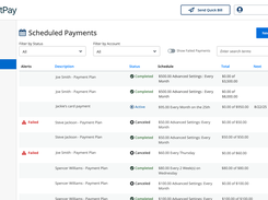 Scheduled Payments