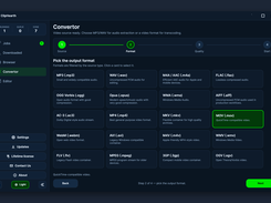Convertor: 11 video and 9 audio formats to pick from