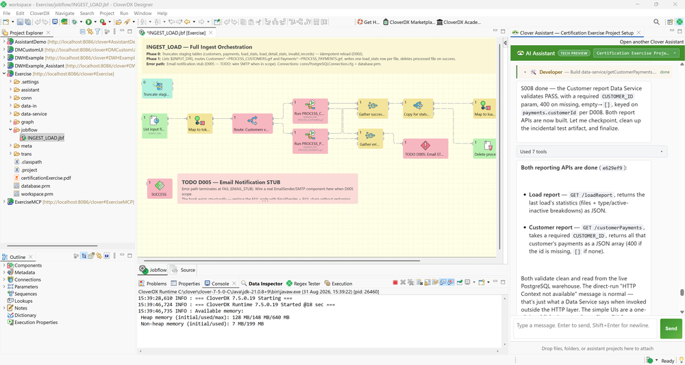 CloverDX Designer with AI Assistant